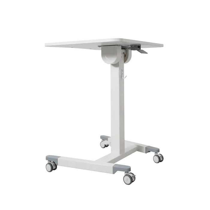 Zenox Ergonomics Rover Mobile Standing Desk 移動式手動升降人體工學辦公枱(白色)