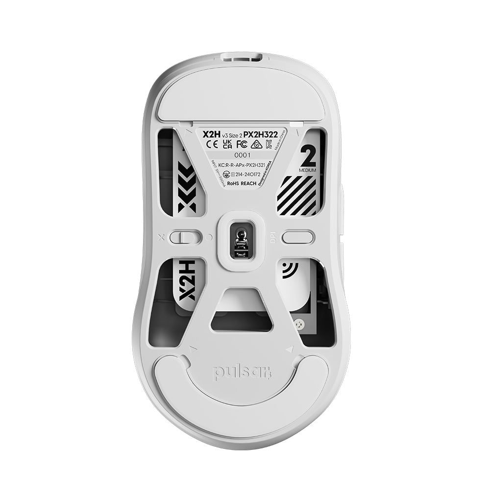 Pulsar X2-H v3 Size 2 無線遊戲滑鼠(White)