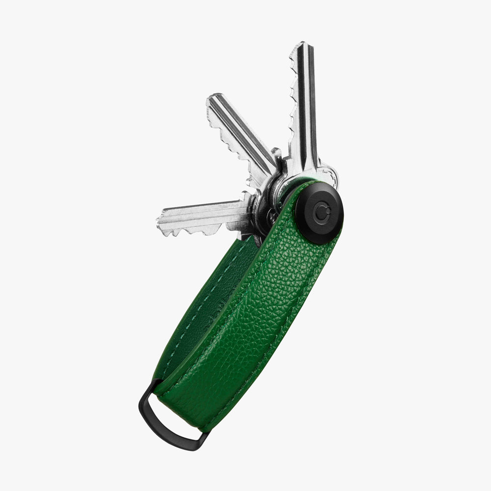 Orbitkey Pebbled Leather Key Organiser 荔枝皮鎖匙收納帶(綠寶石)