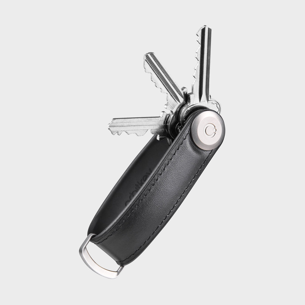 Orbitkey Hybrid Leather Key Organiser 混合皮革鎖匙收納帶(黑色)