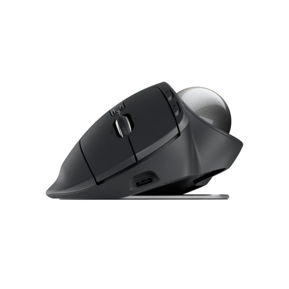 Logitech MX ERGO S 藍牙無線軌跡球滑鼠(石墨灰)