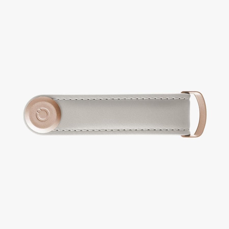Orbitkey Leather Key Organiser 皮革鎖匙收納帶(玫瑰金扣-岩灰)