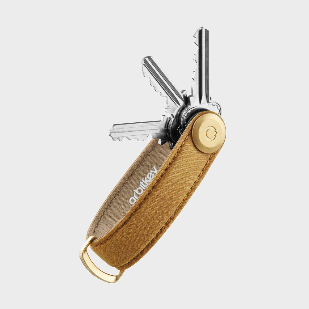 Orbitkey Waxed Canvas Key Organiser 鎖匙收納帶(金沙)
