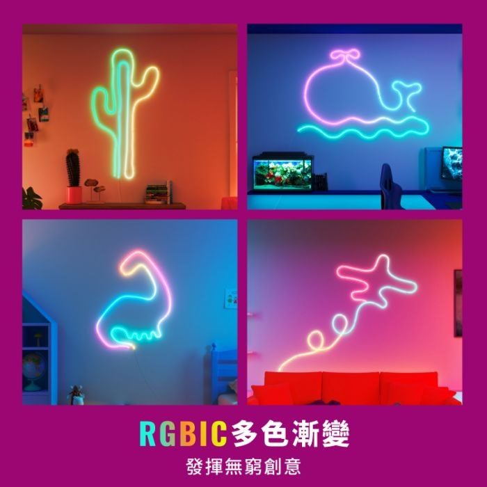 WiZ RGBIC 柔性霓虹燈帶 Type-G(5米)