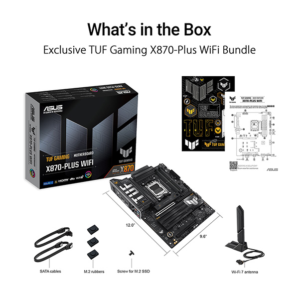 ASUS TUF GAMING X870-PLUS WIFI 主機板(MB-BX78T+W)