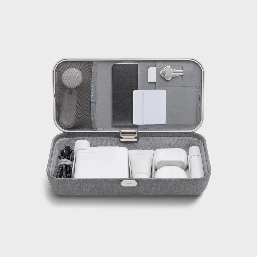 Orbitkey Nest V2 Desktop Organiser 內置無線充電收納盒(灰白色)