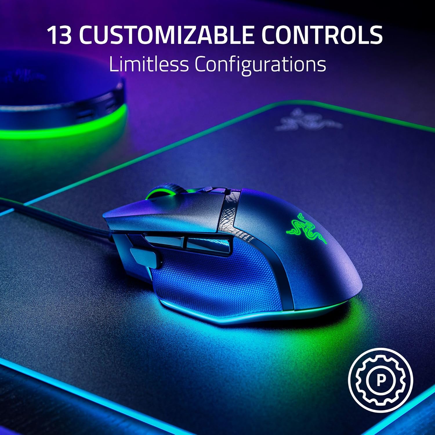 Razer Basilisk V3 35K 有線遊戲滑鼠(黑色)