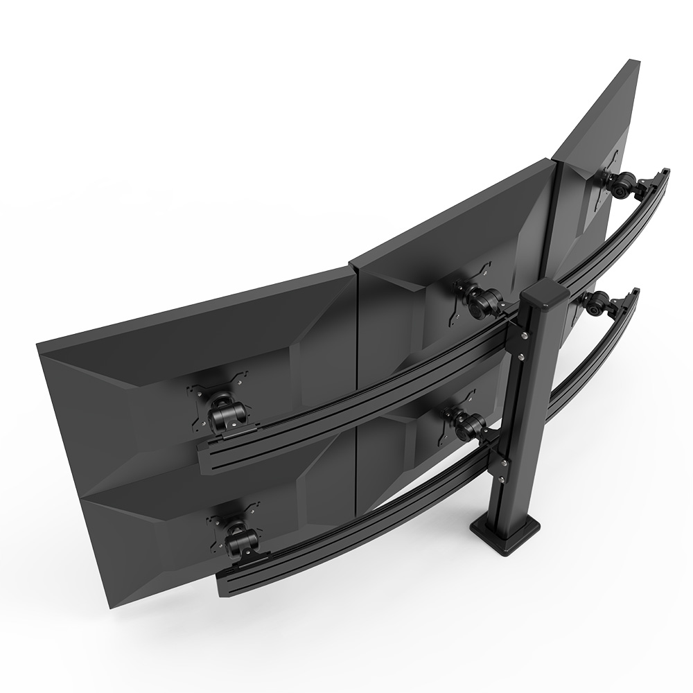 NewSence DT600 夾枱式六屏 Hex Monitor Stand 顯示器支架