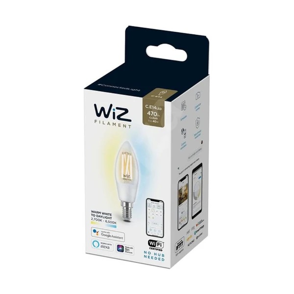 WiZ 冷暖白光 40W C35 E14 Wi-Fi 仿鎢絲 LED 智能燈泡