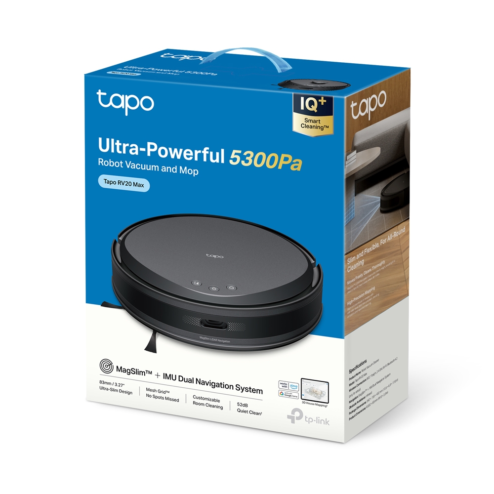 TP-Link Tapo RV20 Max 掃拖機器人(單機)