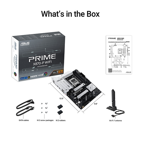 ASUS PRIME X870-P WIFI-CSM 主機板(MB-BX87PPW)