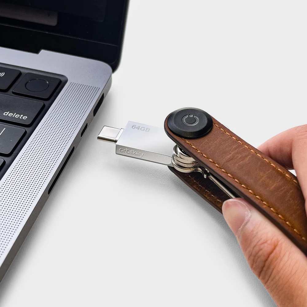 Orbitkey USB-C 隨身碟 (64GB)(銀色)
