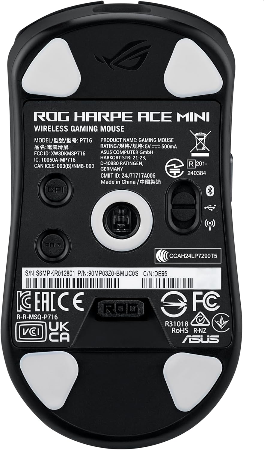 ASUS ROG HARPE ACE MINI 三模輕量電競滑鼠(黑色)
