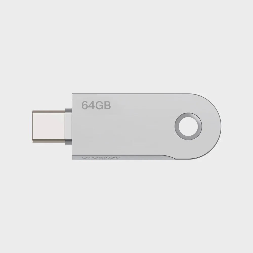 Orbitkey USB-C 隨身碟 (64GB)(銀色)