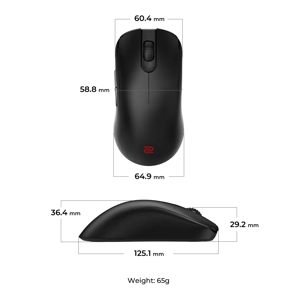 ZOWIE FK2-DW 4K 無線遊戲滑鼠(黑色)