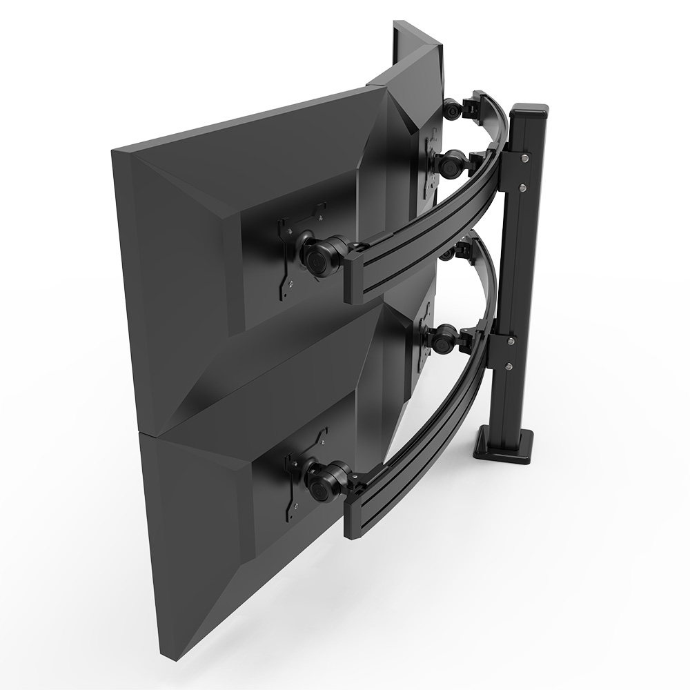 NewSence DT600 夾枱式六屏 Hex Monitor Stand 顯示器支架