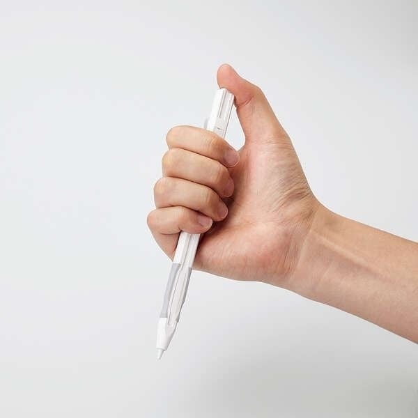 ELECOM 第二代Apple Pencil按壓伸縮筆筒型保護套(白色)