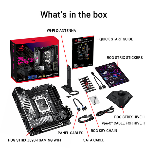 ASUS ROG STRIX Z890-I GAMING WIFI ITX主機板