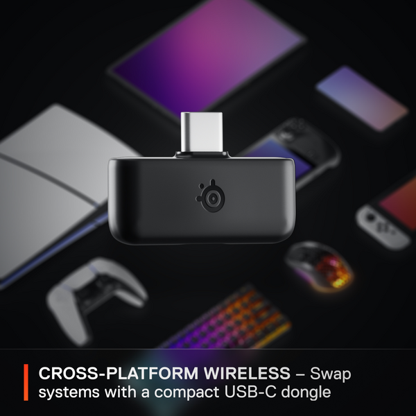 SteelSeries Arctis Nova 5P 2.4GHz/藍牙 無線遊戲耳機(61673)(PS5版-黑色)