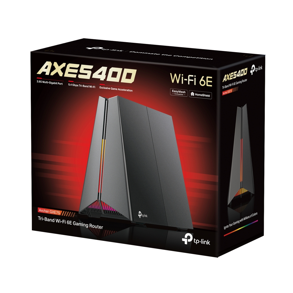 TP-Link Archer GXE75 AXE5400 Wi-Fi 6E 三頻電競路由器