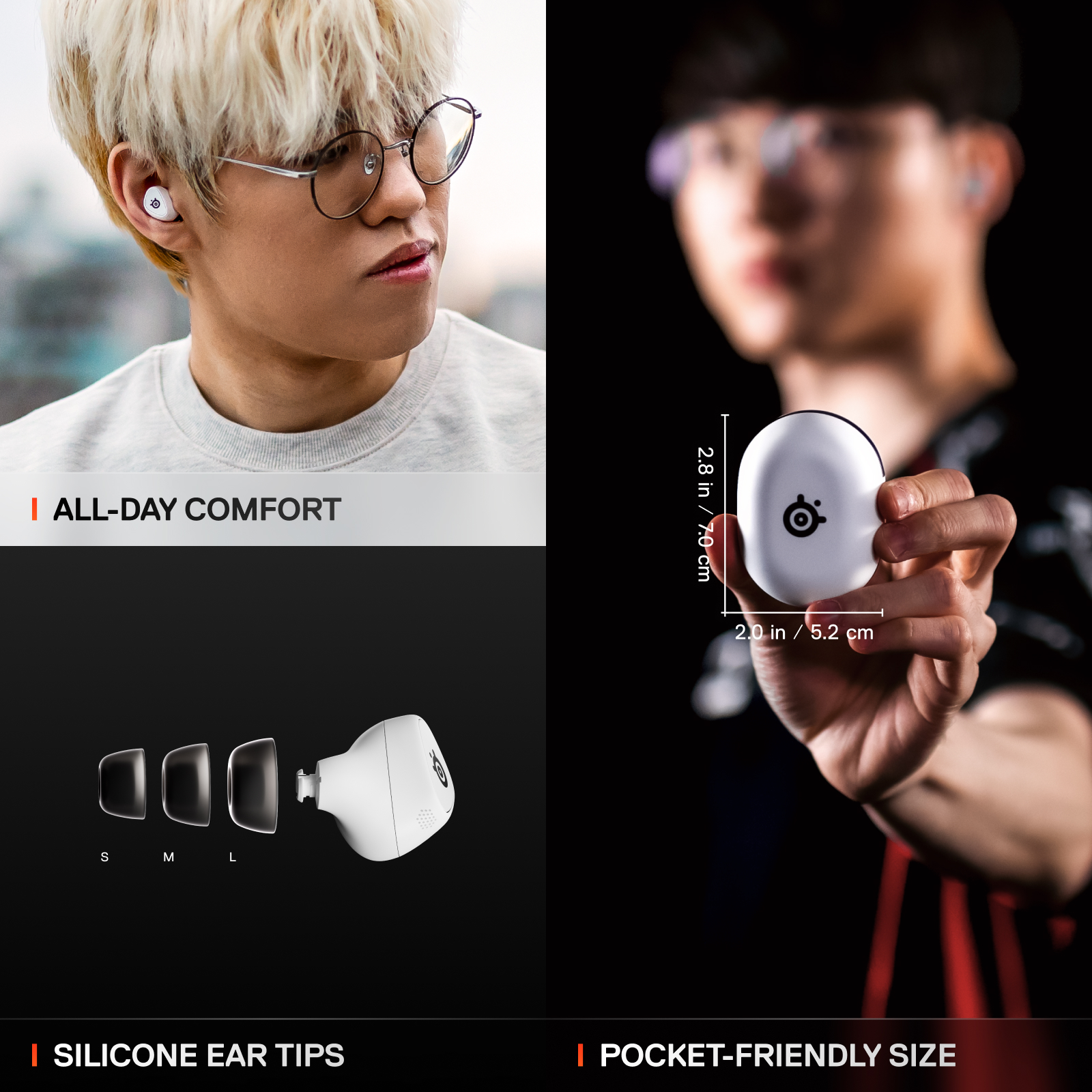 SteelSeries Arctis GameBuds 真無線遊戲耳機(61682)(PlayStation/PC-白色)