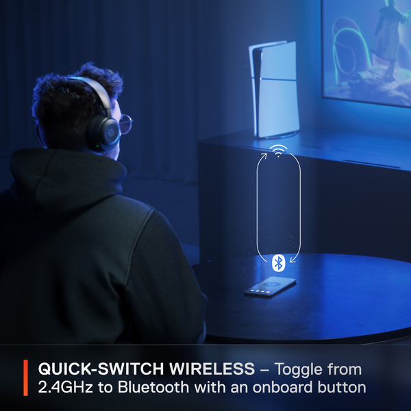 SteelSeries Arctis Nova 5P 2.4GHz/藍牙 無線遊戲耳機(61673)(PS5版-黑色)
