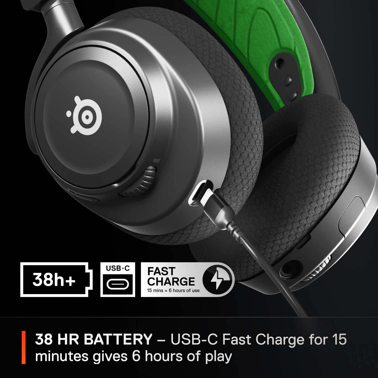 SteelSeries Arctis Nova 7X Wireless Multi-Platform 多平台 無線降噪遊戲耳機(61565)(黑色)