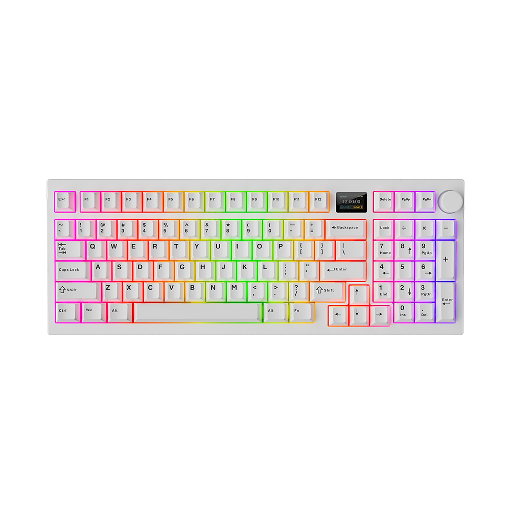 Tecware Spectre 96 RGB 三模 無線機械式遊戲鍵盤(白色-紅軸)