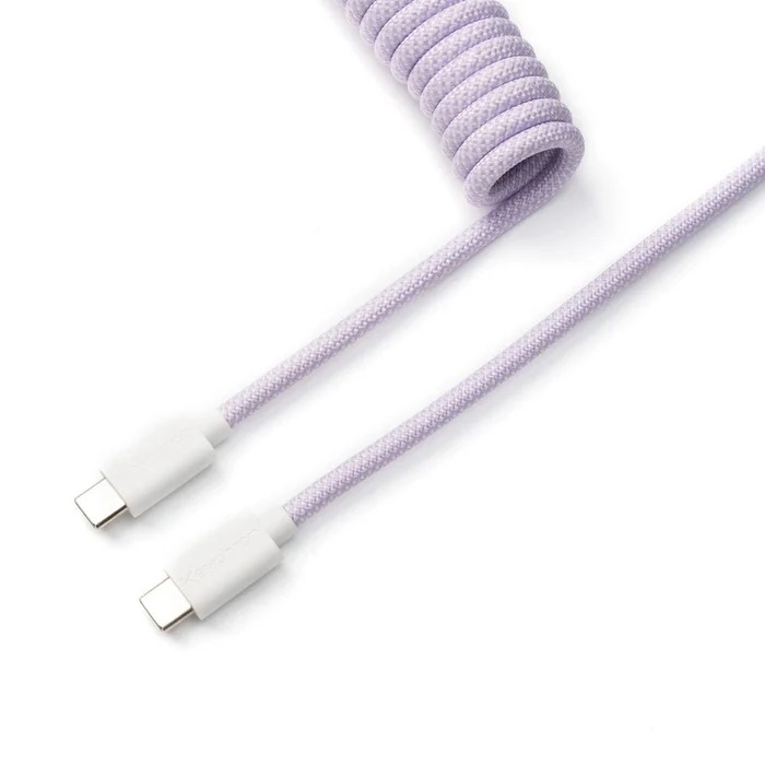 Keychron 定制編織USB-C捲線 (Cab-17)(丁香紫)