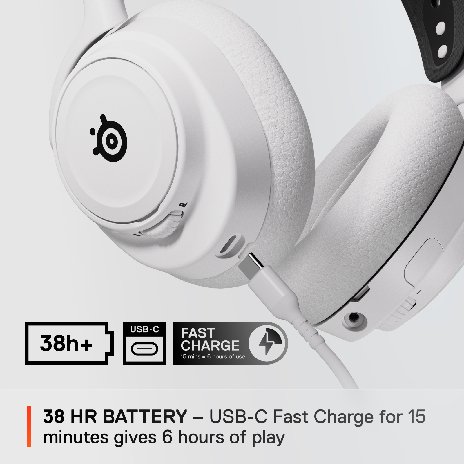 SteelSeries Arctis Nova 7X Wireless Multi-Platform 多平台 無線降噪遊戲耳機(61567)(白色)