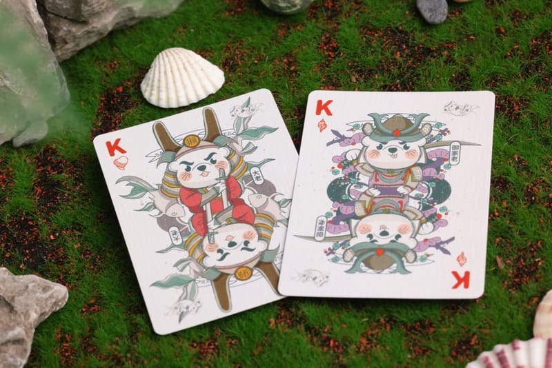 Room One Cards《SAMURAI OTTER》Playing Cards 啤牌(MIZU EDITION (STANDARD BLUE))