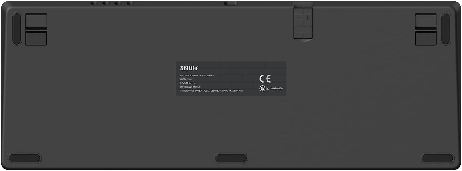 8BitDo 八位堂 復古機械式鍵盤108鍵 附帶1套八位堂編程超級按鍵(白軸-灰色)