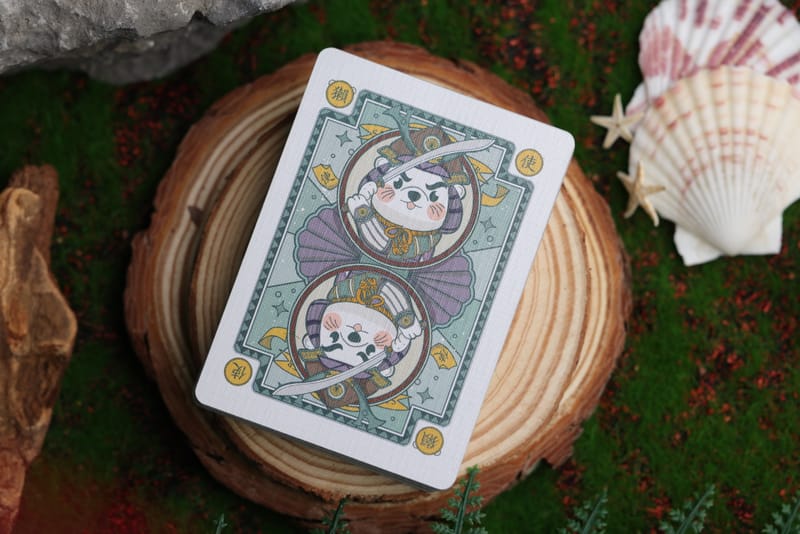 Room One Cards《SAMURAI OTTER》Playing Cards 啤牌(MIZU EDITION (STANDARD BLUE))