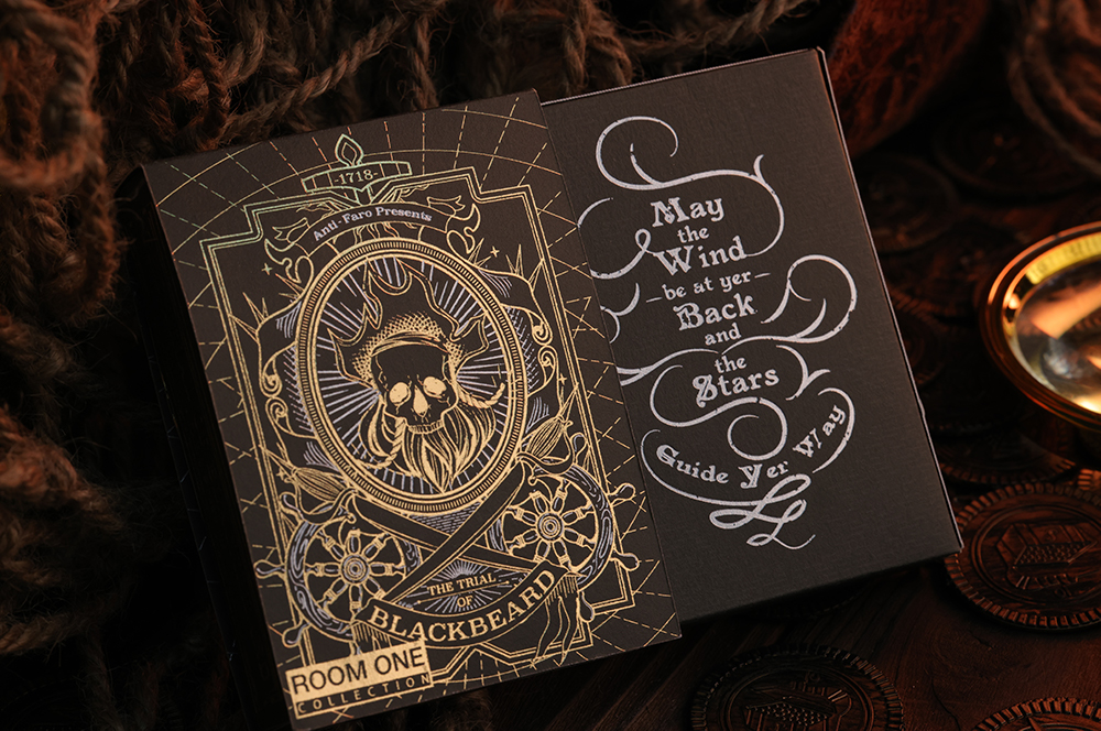 Room One Cards《THE TRIAL OF BLACKBEARD》Playing Cards 啤牌(OBSIDIAN-SPECIAL EDITION)