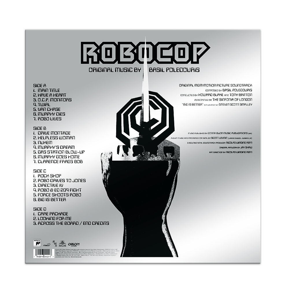 《鐵甲威龍》Robocop - Original Motion Picture Soundtrack 黑膠唱片(彩膠噴濺限定版-雙片裝)
