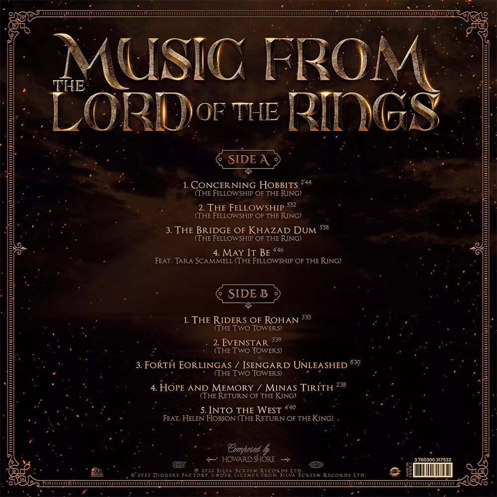 《魔戒 三部曲》The Lord of the Rings 精選集 黑膠唱片(彩膠限量版-單片裝)