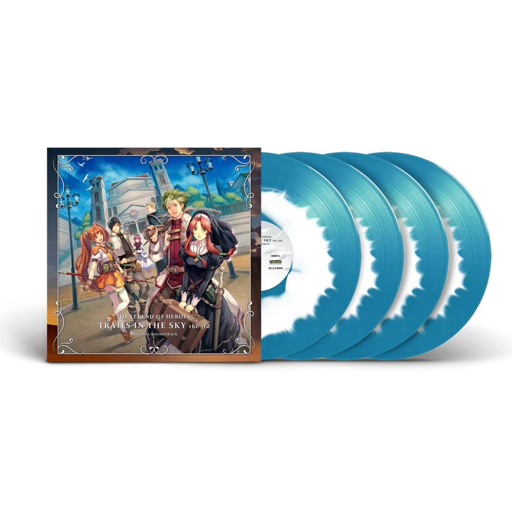 《英雄傳說 空之軌跡 三部曲》The Legend of Heroes Trails In the Sky the 3rd 黑膠唱片(藍白彩膠豪華版-四片裝-空之軌跡 3rd)