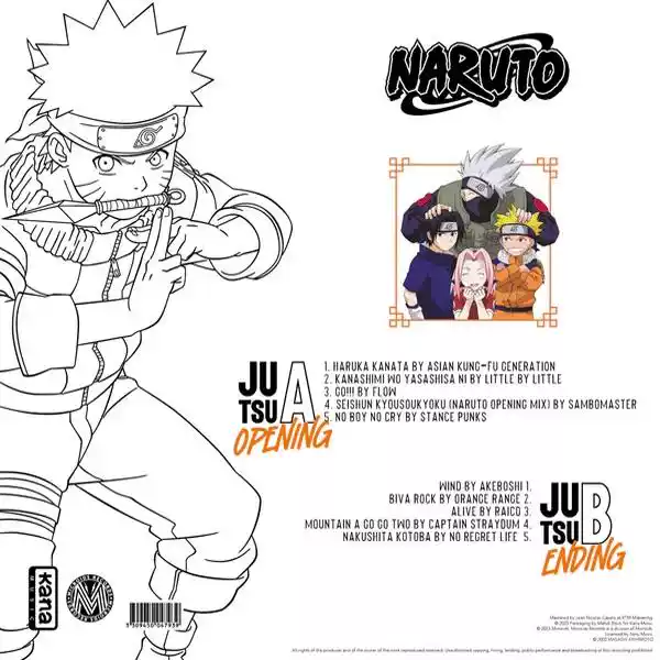 《火影忍者》NARUTO (Best Collection) 黑膠唱片(黑色普通版-單片裝)