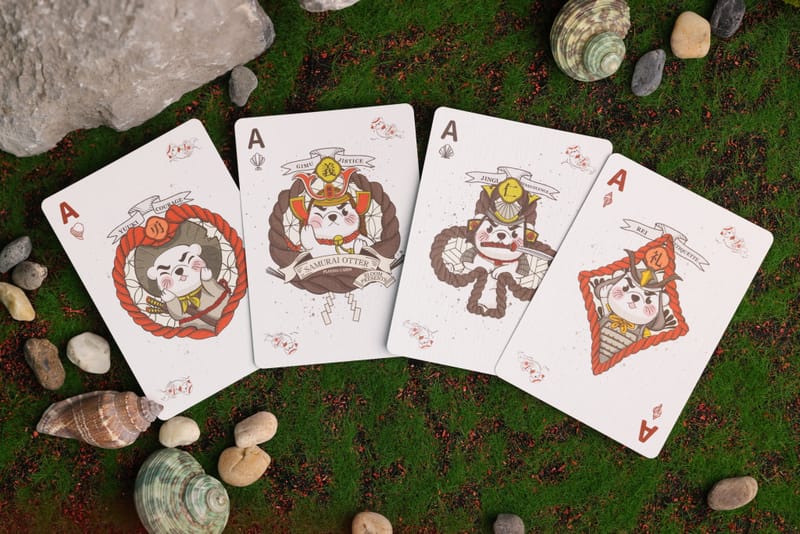 Room One Cards《SAMURAI OTTER》Playing Cards 啤牌(HONO EDITION (STANDARD RED))