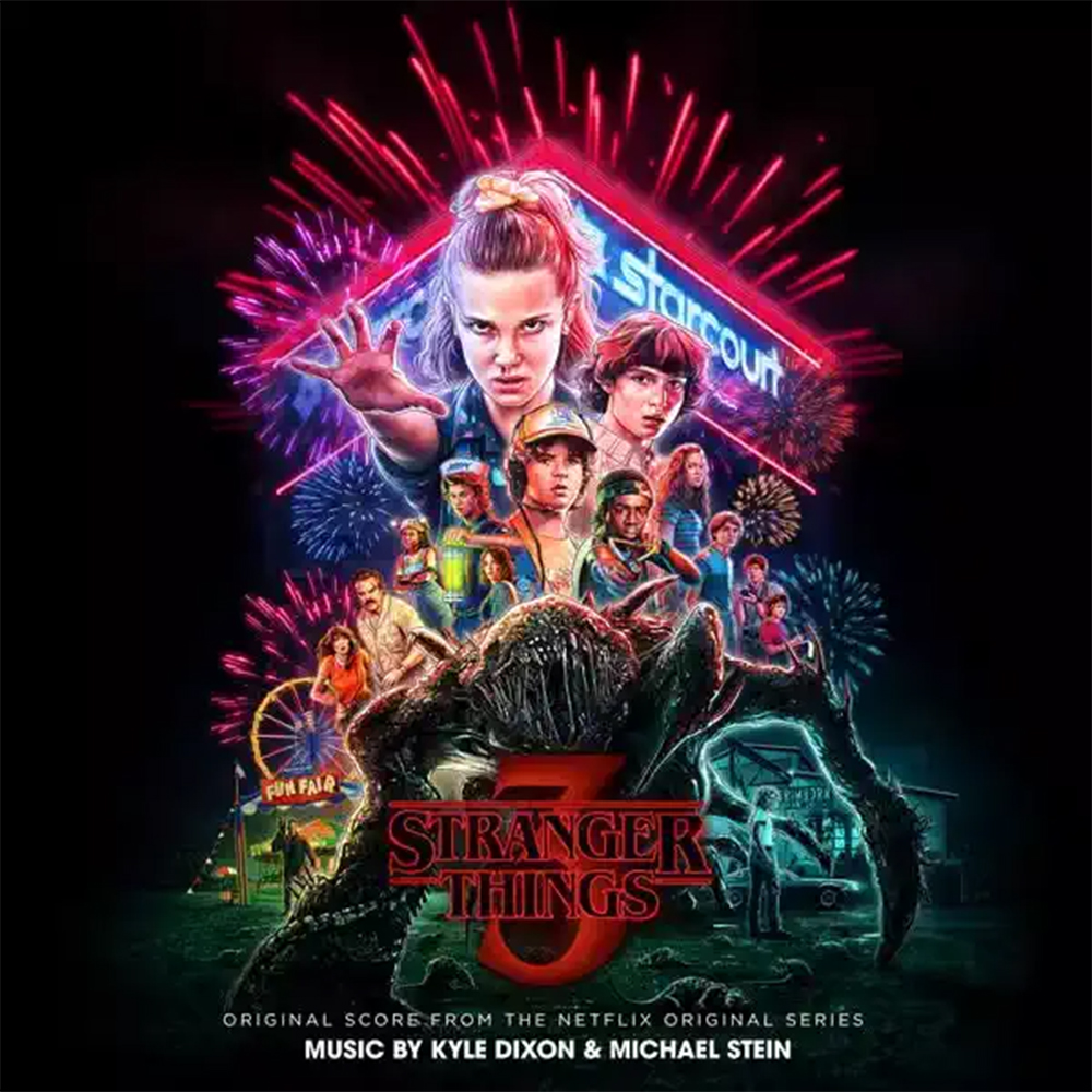 《怪奇物語 第三季》Stranger Things Season 3 黑膠唱片(透明煙火噴濺限定版-雙片裝)