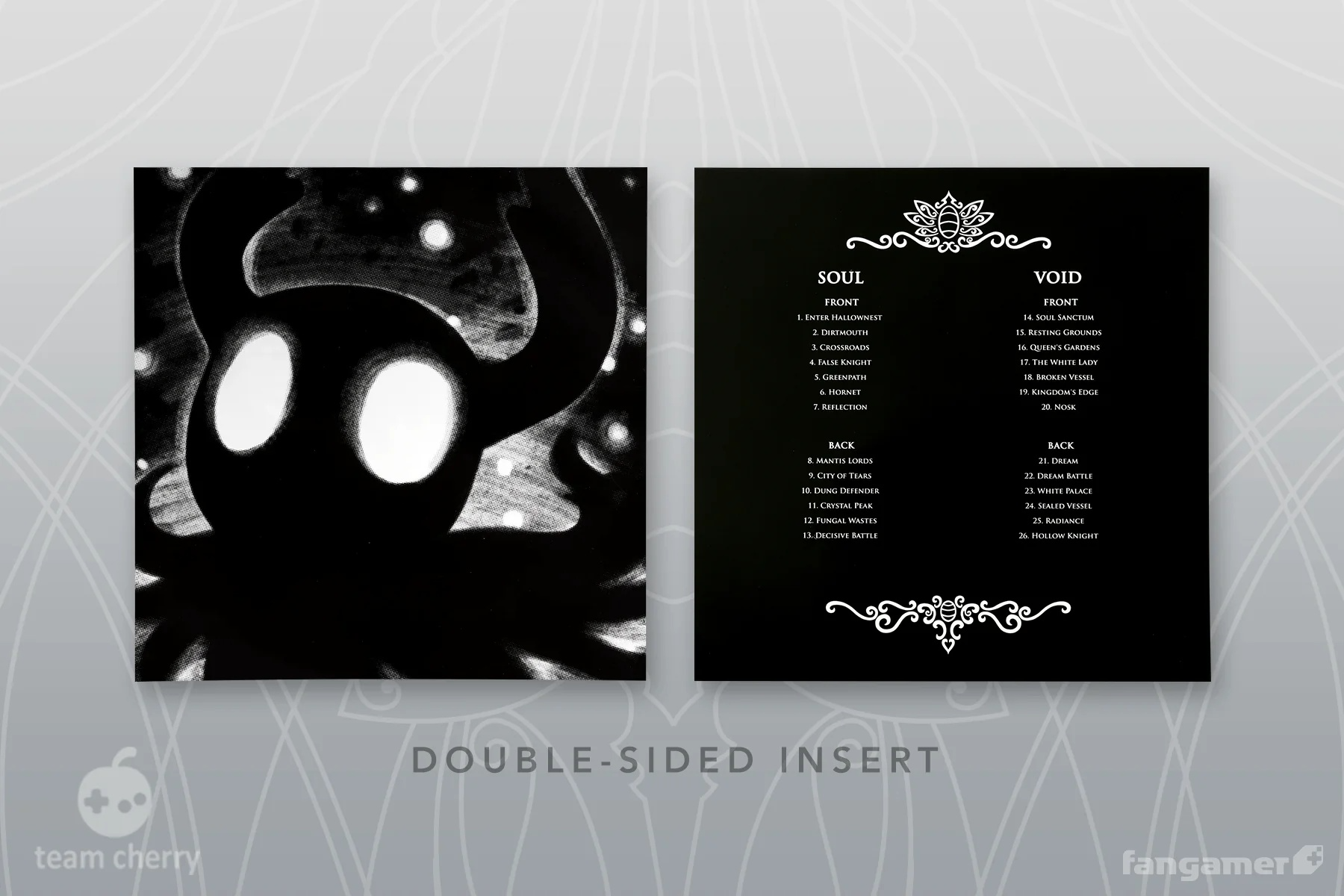 《空洞騎士》Hollow Knight 黑膠唱片(黑白彩膠版-雙片裝)