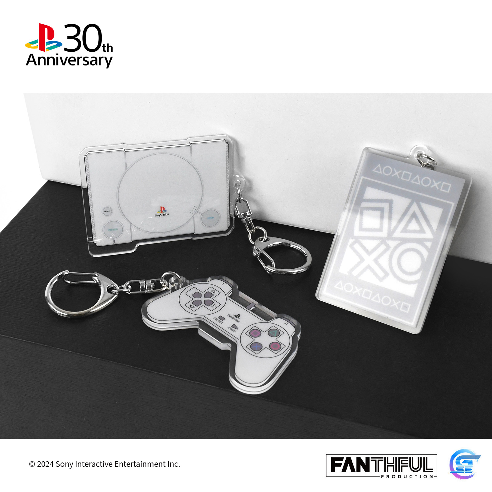 PlayStation 30週年主題系列周邊精品(亞克力掛飾套裝 [全3件])