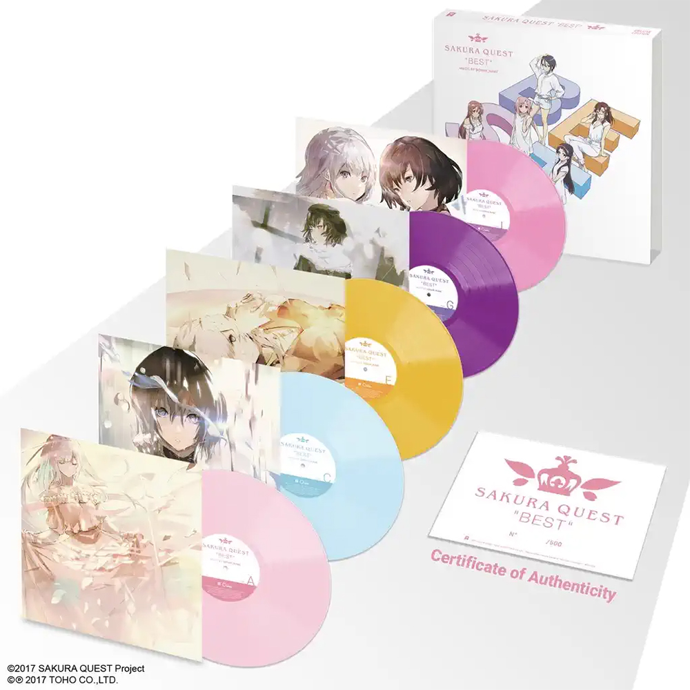 《櫻花任務》Sakura Quest 5x LP Vinyl Deluxe Edition 黑膠唱片(彩膠豪華版-五片裝)