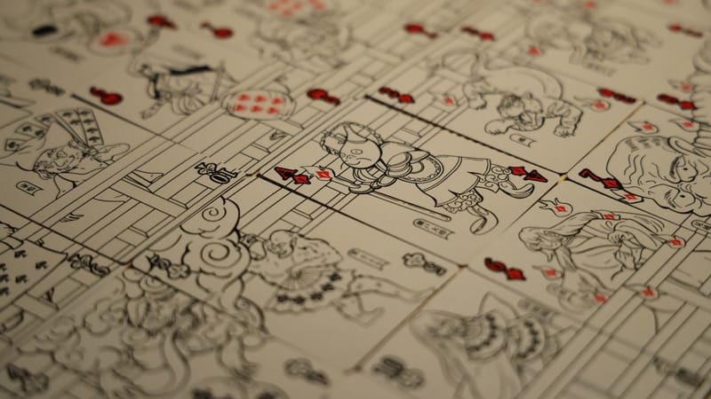 Room One Cards《百鬼夜行：HYAKKI YAGYŌ》Playing Cards 啤牌(NIGHTFALL SPIRITS EDITION)