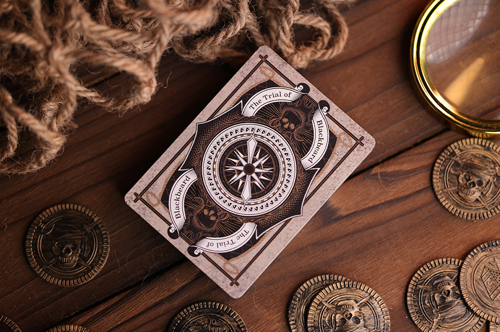 Room One Cards《THE TRIAL OF BLACKBEARD》Playing Cards 啤牌(OBSIDIAN-STANDARD EDITION)