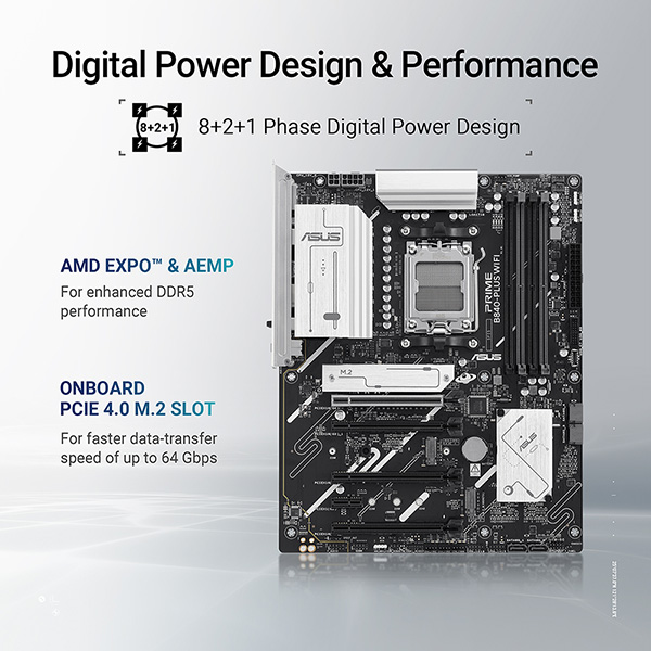 ASUS PRIME B840-PLUS WIFI-CSM 主機板(MB-BB84P+W)