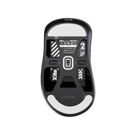 Pulsar Xlite V4 無線遊戲滑鼠(Black-Medium)
