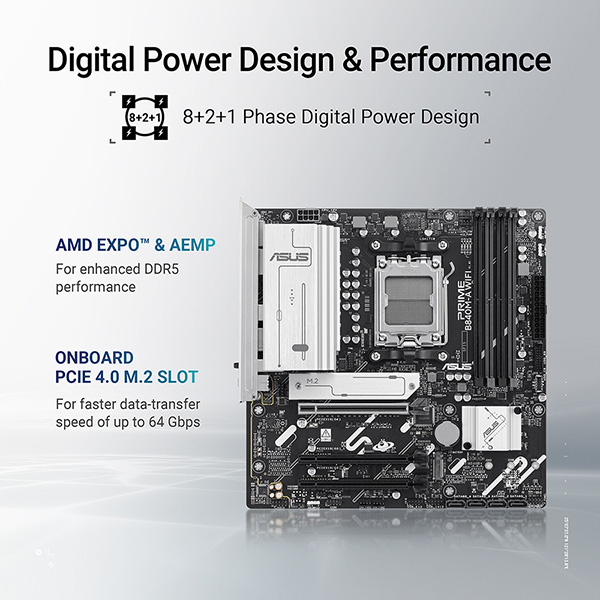 ASUS PRIME B840M-A WIFI-CSM 主機板(MB-BB84PMB)