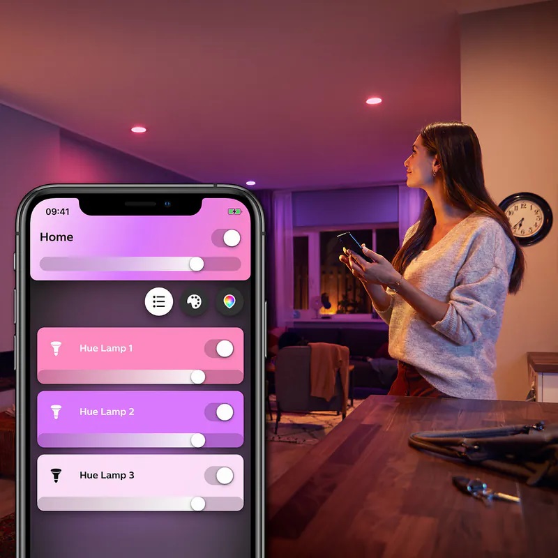 Philips Hue White and Color Ambiance 11W A60 E27 彩光+白光智能燈膽