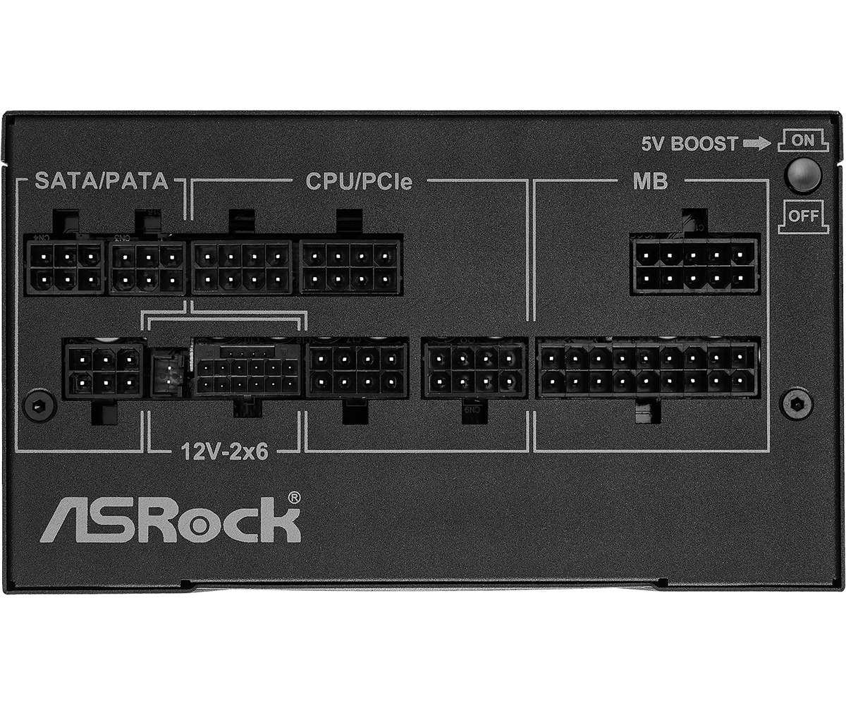ASRock Phantom Gaming 80Plus ATX3.1 850W 金牌全模組電源供應器(850W)